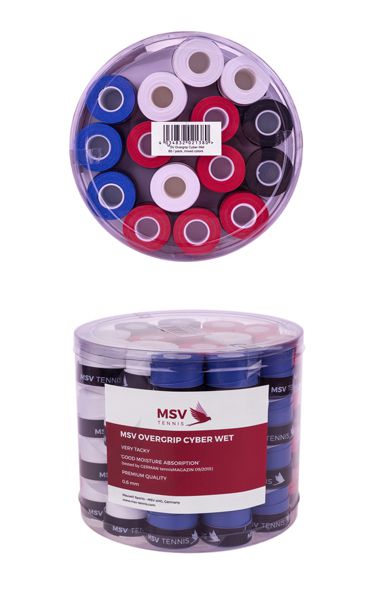MSV Overgrip Cyber Wet, 60 / pack, 4 colors mixed
