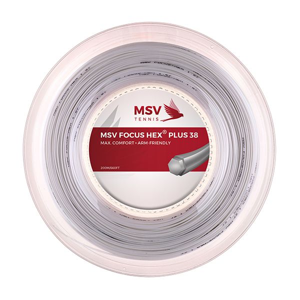 MSV Focus HEX® Plus 38 Tennissaite 200m 1,30mm weiß