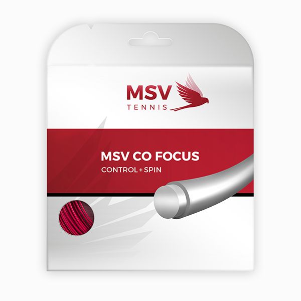 MSV Co Focus Tennissaite 12m 1,23mm rot