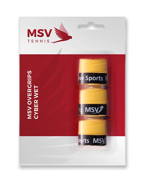 MSV Overgrip Cyber Wet,  3 / pack, yellow