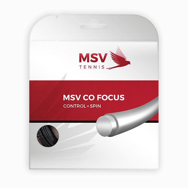 MSV Co Focus Tennissaite 12m 1,23mm schwarz