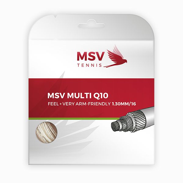 MSV Multi Q10 Tennissaite 12m 1,30mm weiß