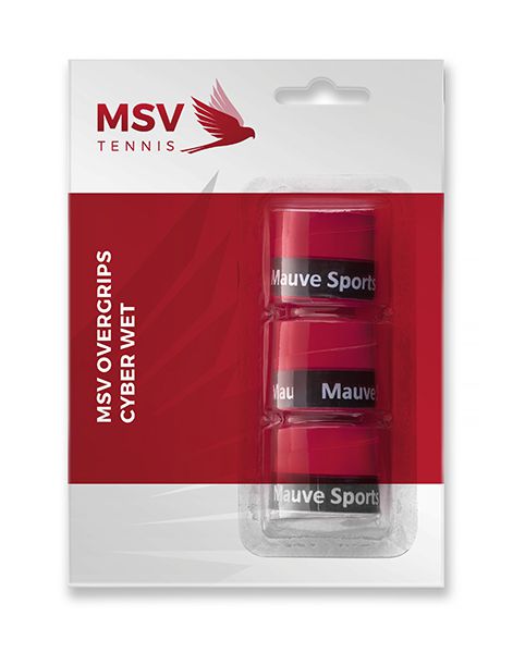 MSV Overgrip Cyber Wet,  3 / Pack, rot
