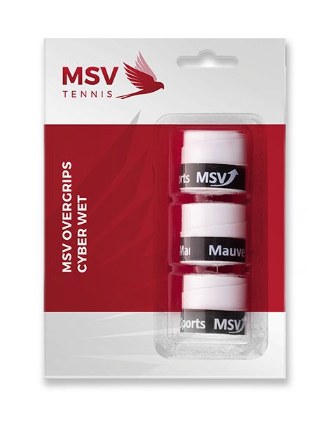 MSV Overgrip Cyber Wet,  3 / pack, white