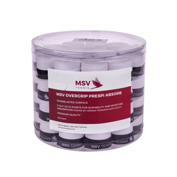 MSV Overgrip Prespi Absorb, 60 / pack, white
