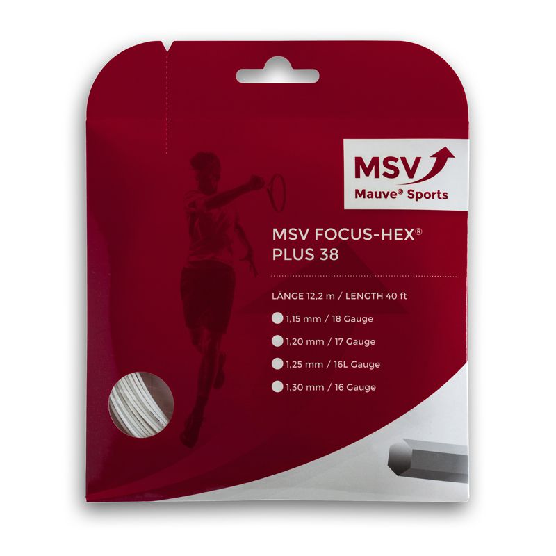 MSV Focus HEX® Plus 38 Tennissaite 12m 1,30mm weiß